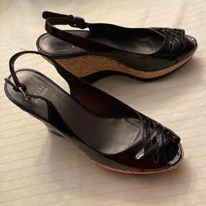Stuart Weitzman Dolunch Espadrille platform sandals Sz 8.5 EUC